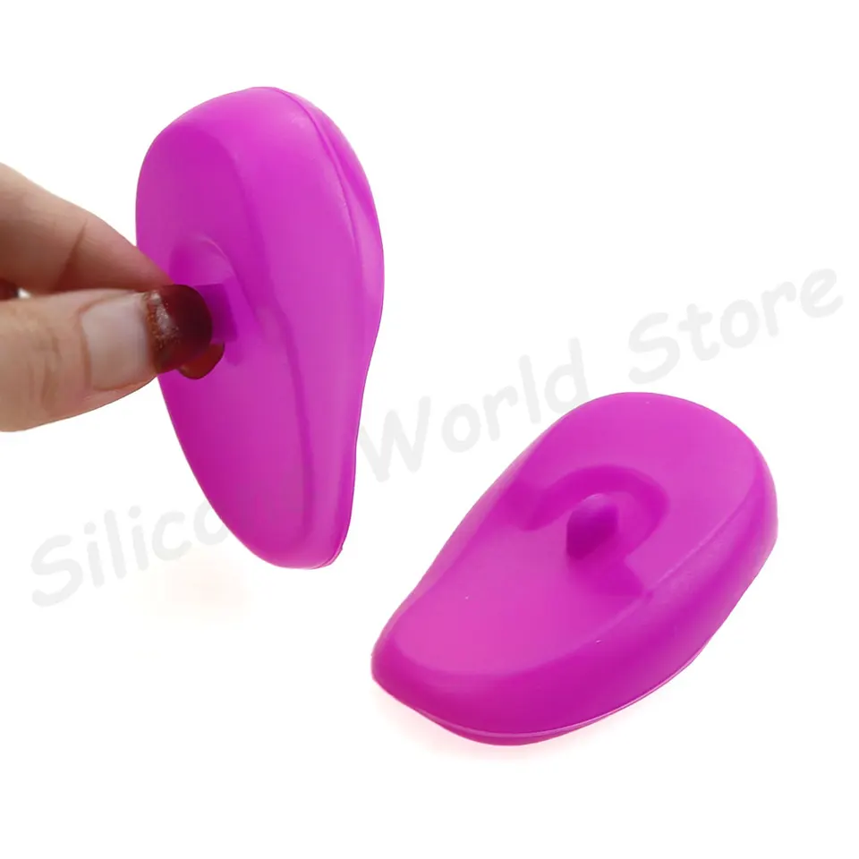 Sonew Blue Clear Silicone Ear Guard Plastic Protect Dye Ear