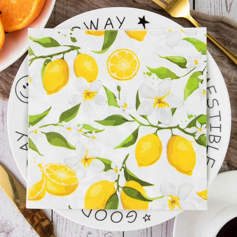 Paper Napkins Disposable Paper Placemats Tissue Paper Decoration Tough Printed Napkin Paper Towel 2Ply 20pcs/pac