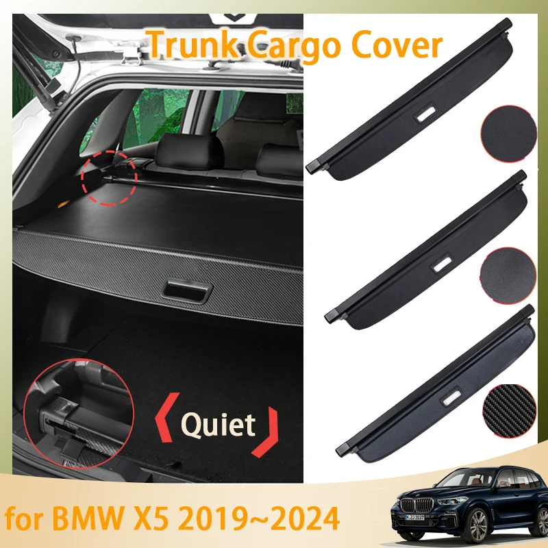 

LWB Rear Curtain For BMW X5 G05 2019~2024 2023 Accessories Car Trunk Curtain Cargos Retractable Anti-peeping Window Shield Parts