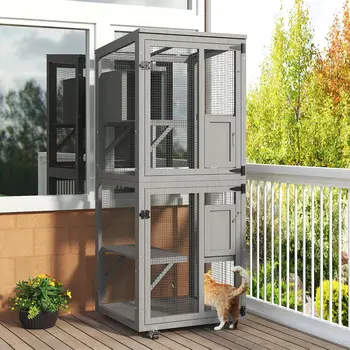 Serene Cat Outdoor Enclosure w/h wheels 1