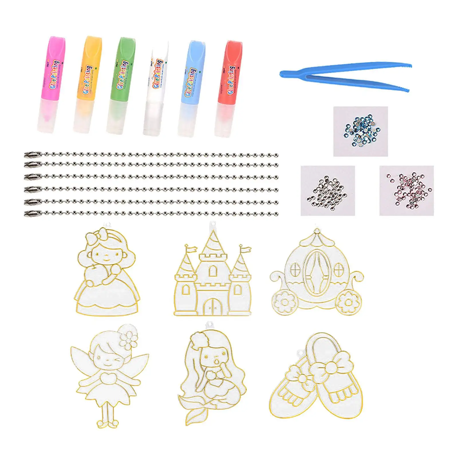 DIY Crystal Paint Arts and Crafts Set Painted Decorate Graffiti Crystal Art Paint Set for Boys Girls Adults Kids Birthday Gifts