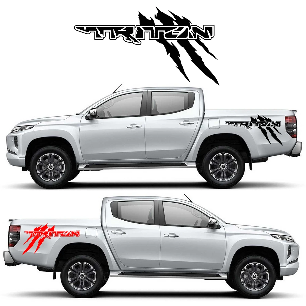 Calcomanías gráficas para Mitsubishi TRITON CLAWMARK Pickup Truck, de vinilo, 4x4, 2 uds.|Pegatinas para coche| - AliExpress