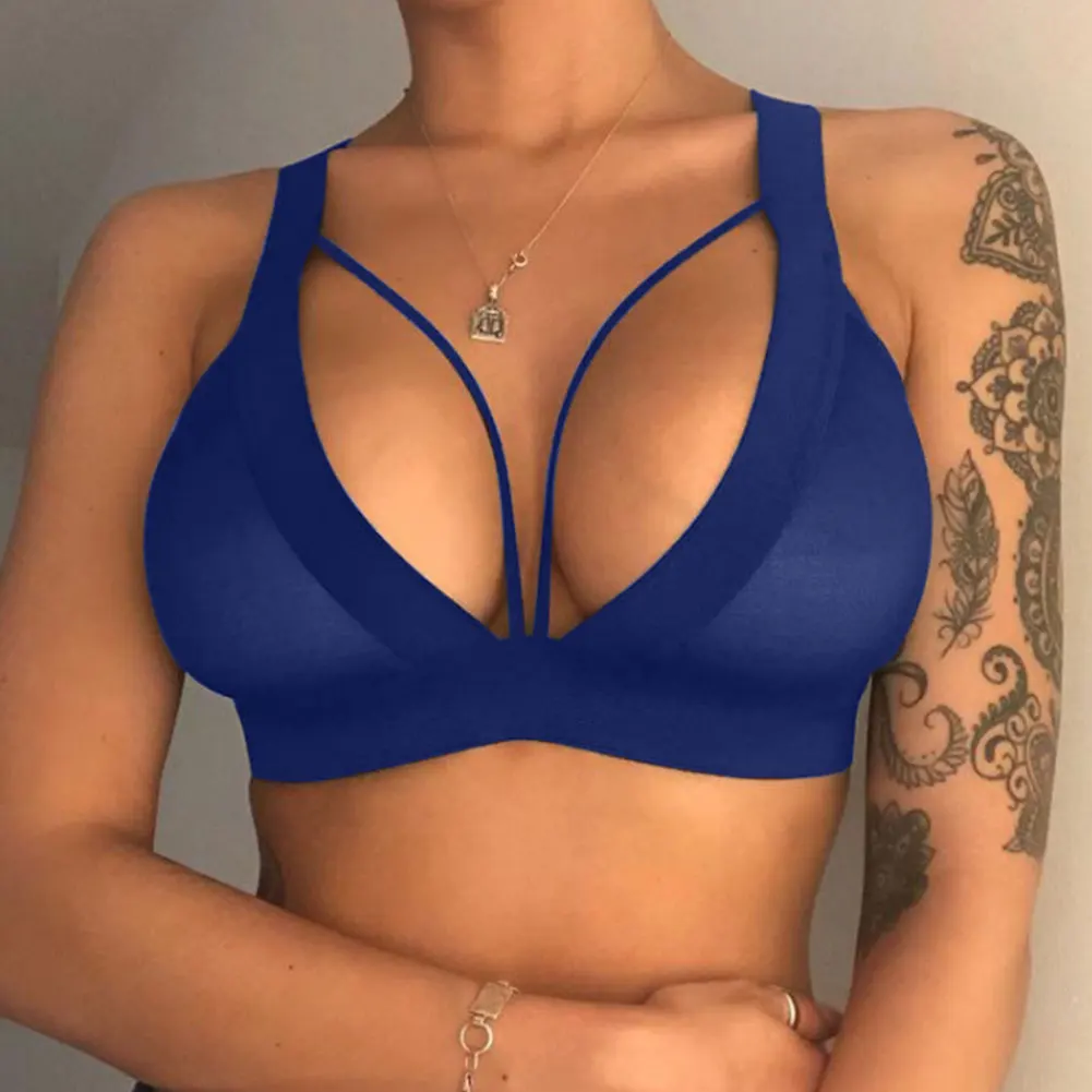 Sexy Hollow Push-up Bra Girl Fitness Sports Vest Top Push-up Plus Size Bra Women's Daily Underwear No Steel Ring erotic lingerie women strapless bras