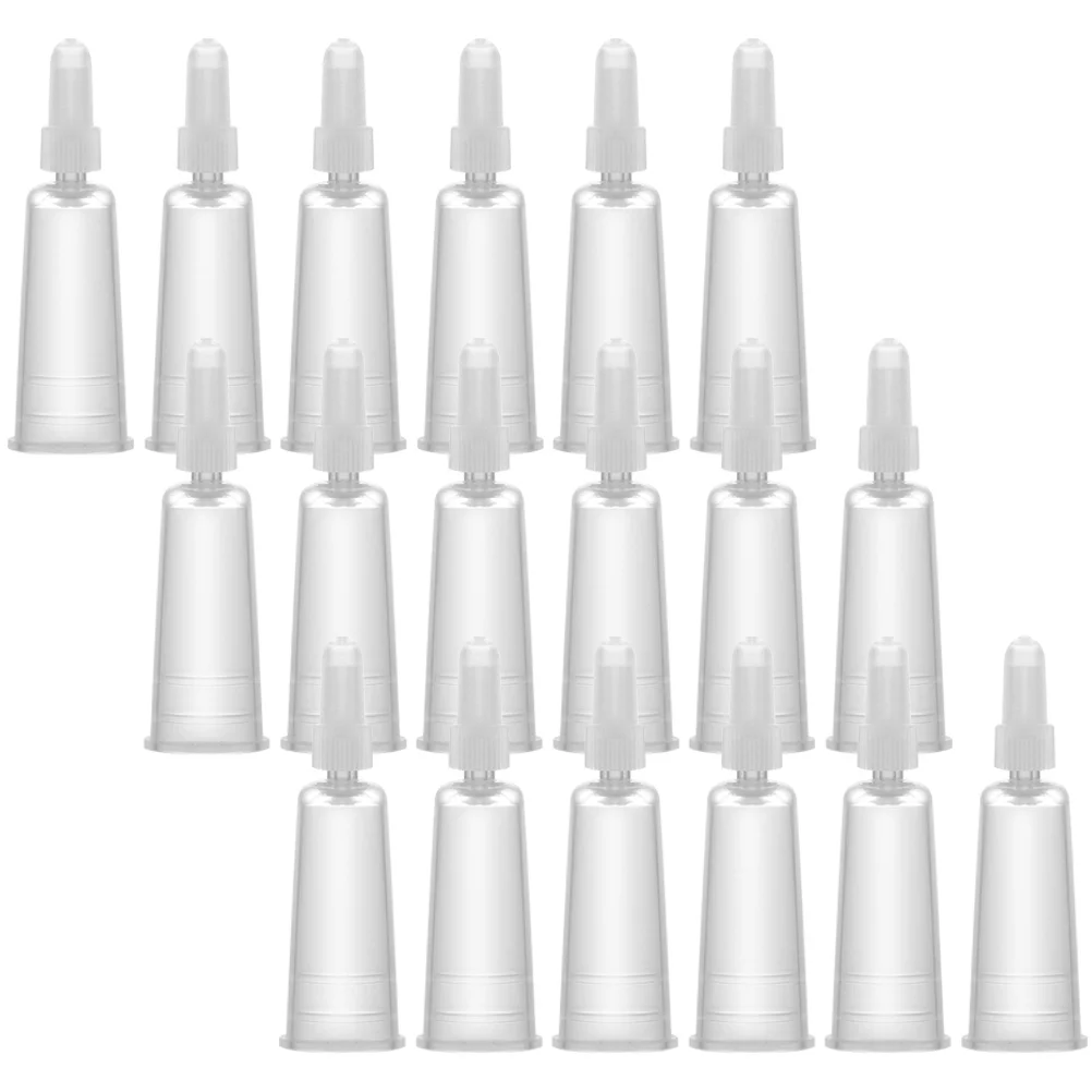 50 Pcs Ampule Drip Cover Tips Dispensing Needle Bottle Applicator Nozzles Hair Oil Glue