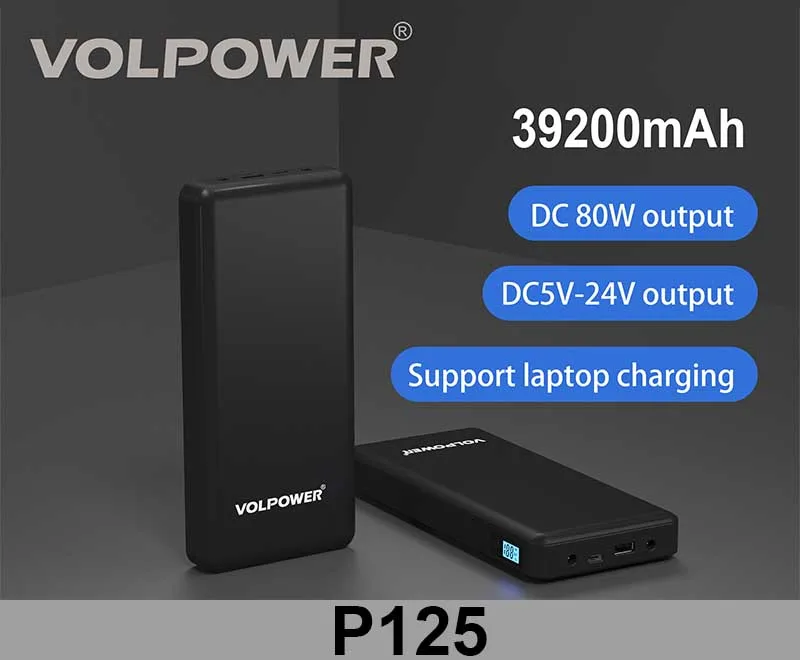 Best Selling Large Capacity 38400mah Power Bank LED Display Screen Power Station for Router Notebook Laptop Tablet