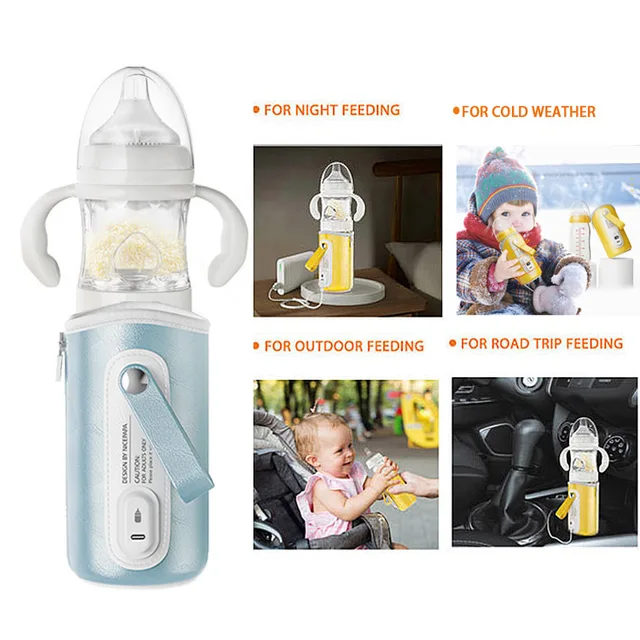 multifunctional baby supplies products 3in1 240ml kids infant feeding ppsu  bottle with usb warmer and powder storage - AliExpress