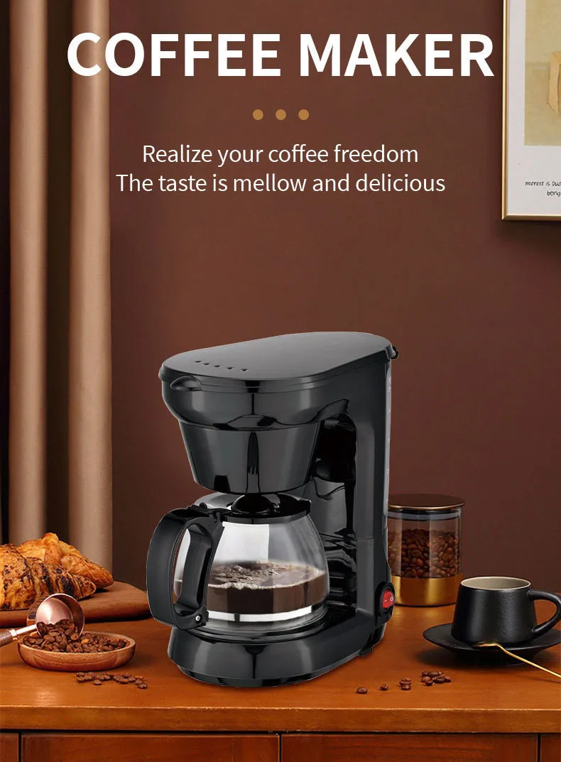 Coffee Machine Automatic Drip Coffee Machine American Milk Tea Machine Coffee Pot 6
