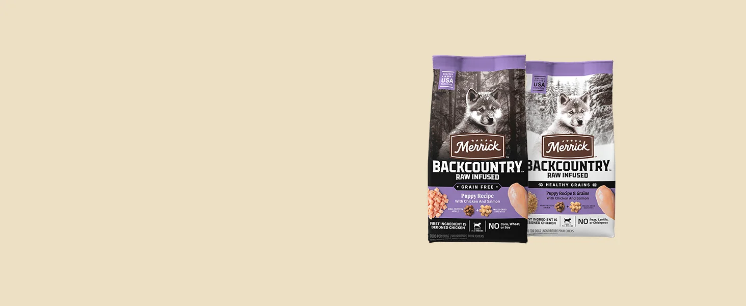 Merrick Backcountry puppy dry dog food images