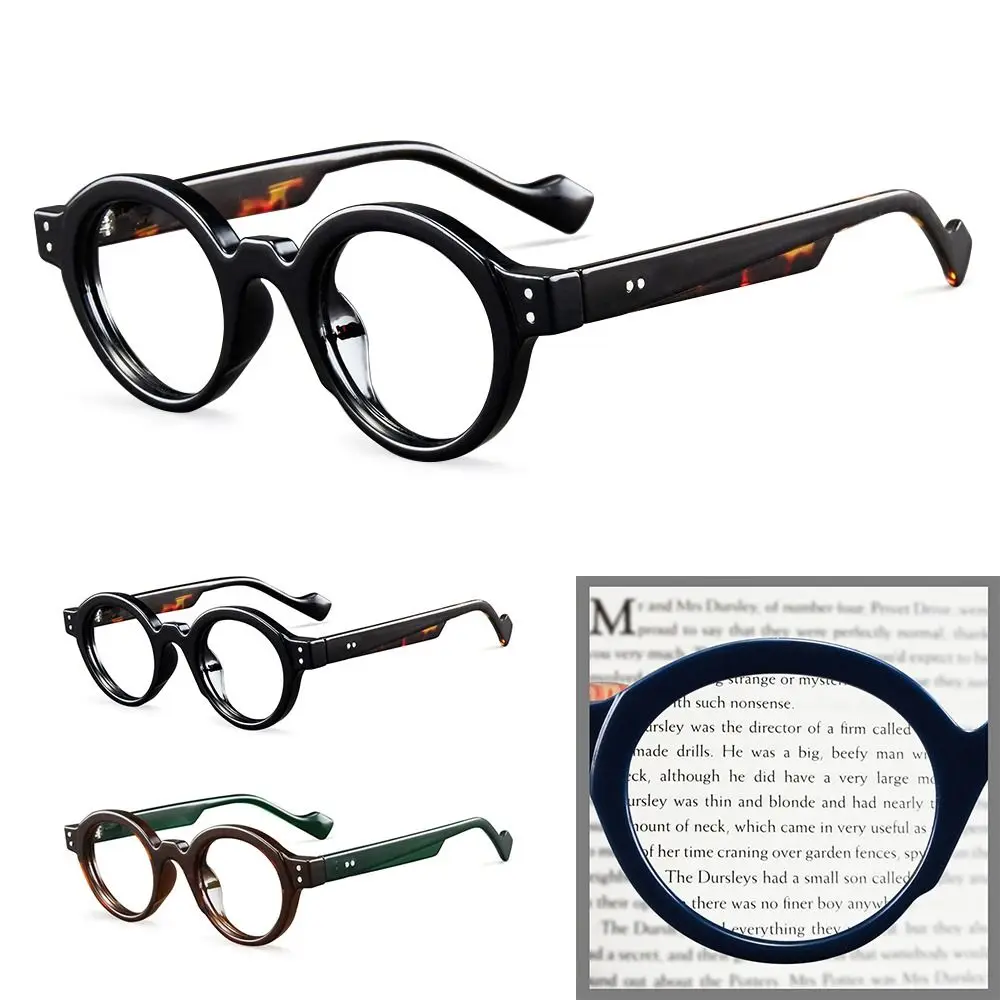 Vintage Small Frame Reading Glasses Ultralight Eye Protection Presbyopia Eyeglasses PC Hyperopia Glasses Office