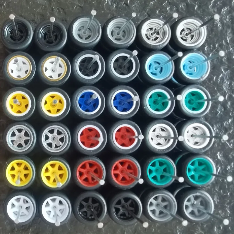 10 set MIX black rims wheels for hot wheels for 1:64 cars 