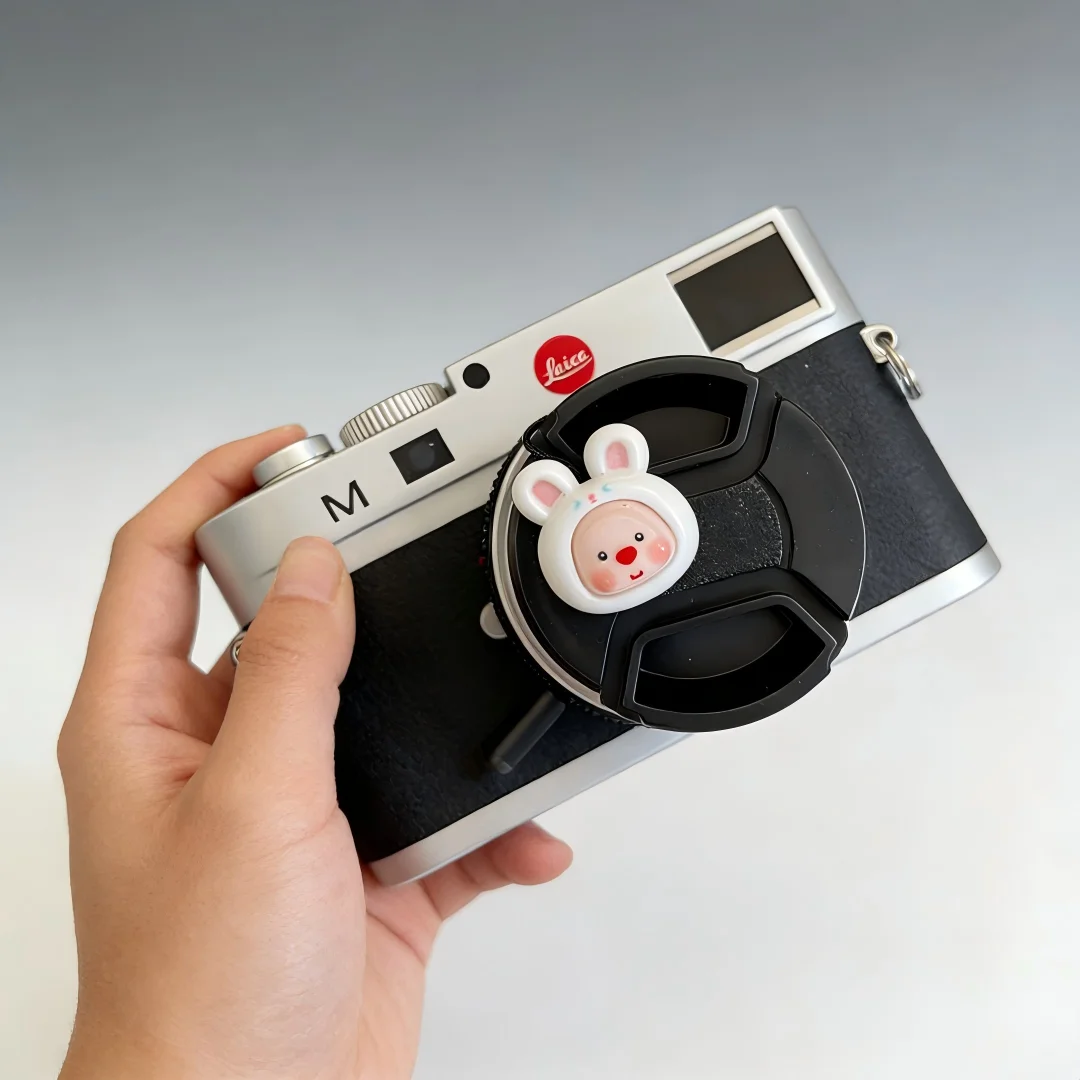 Adorable Cartoon Camera Lens Cap Keeper with Anti-Lost Strap - Universal Accessories