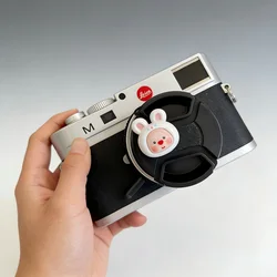 Adorable Cartoon Camera Lens Cap Keeper with Anti - Lost Strap - Universal Accessories (F)
