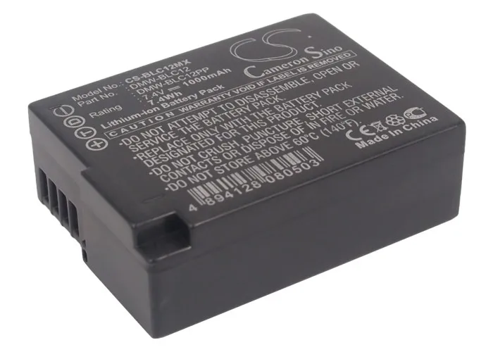 

Cameron Sino Battery For Leica BP-DC12 Panasonic DMW-BLC12 DMW-BLC12E DMW-BLC12GK DMW-BLC12PP Sigma BP-51 V-Lux 4 Leica Q