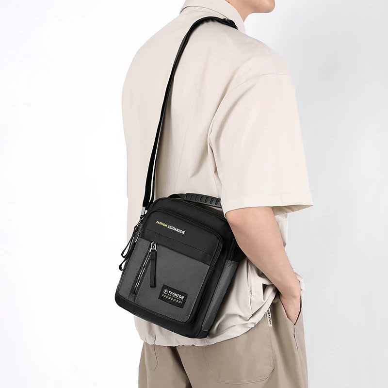 Men's leisure Messenger Bag - adjustable shoulder bag, suitable for daily commuting, travel and outdoor use, strong structure