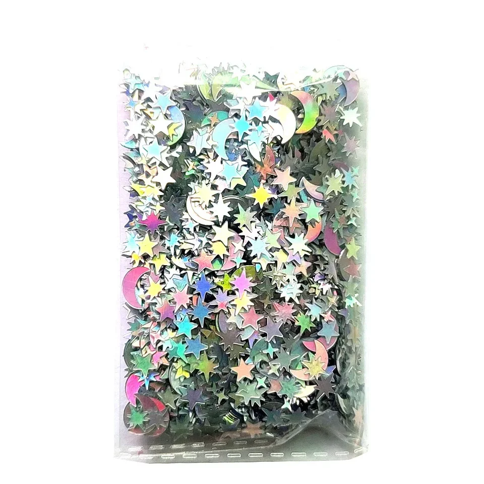 Coriandoli Da Tavolo Glitterati A Forma Di Stelle E Luna: 4000 Pezzi Arcobaleno Olografici Per Feste, Matrimoni E Compleanni