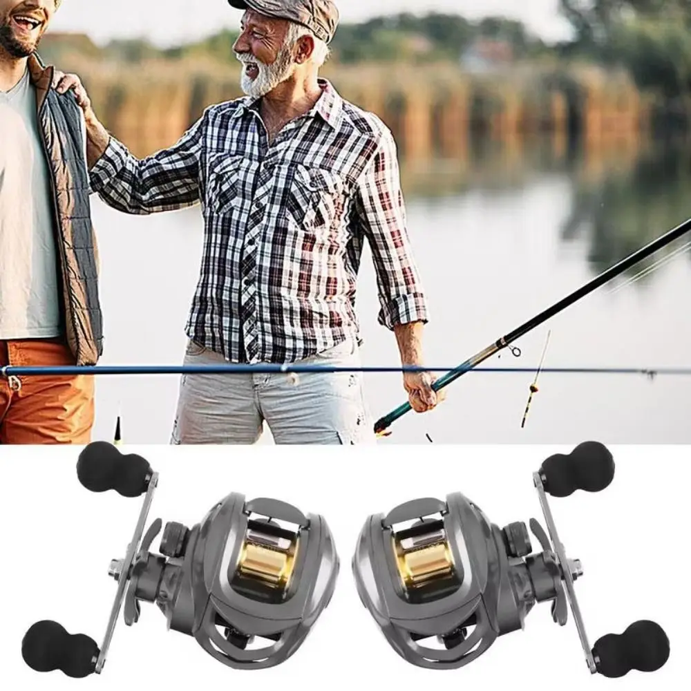 Double Rocker Arm Fishing Metal Spool Comfortable Grip 7.2:1 Gear Ratio Carp Spinning Reel Metal Bearings Strength