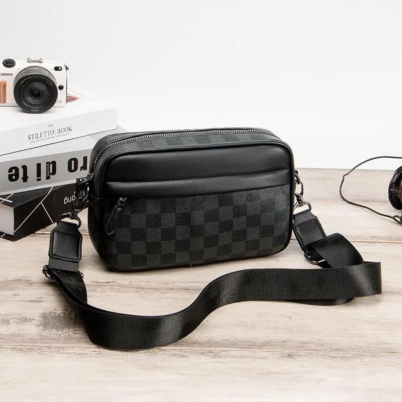 

Pu Leather Men Small Shoulder Bags Casual Crossbody Messenger Mini Handbags