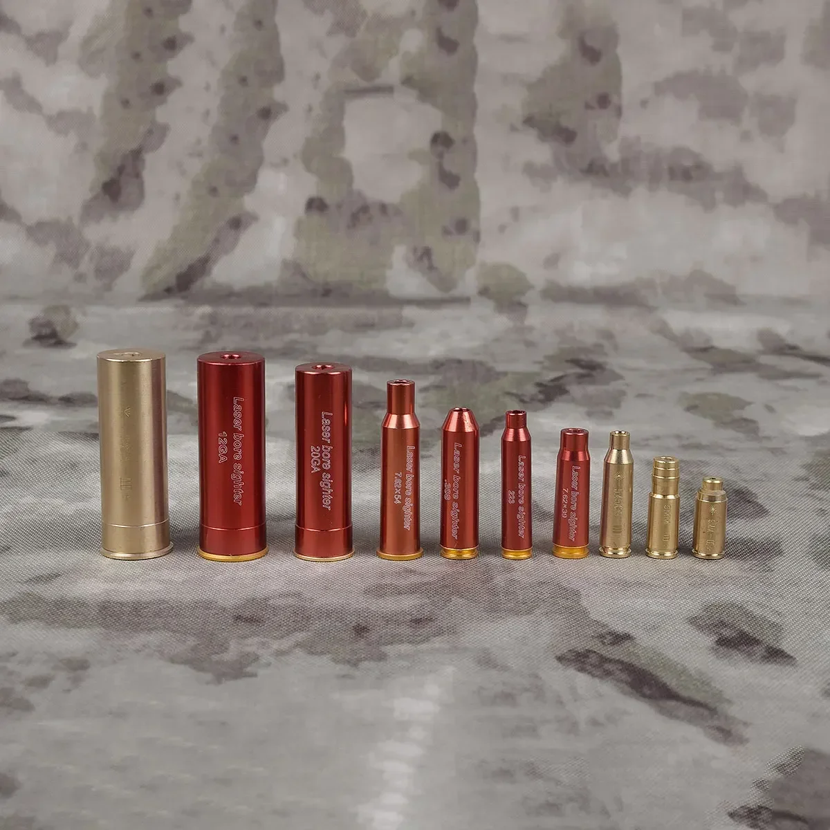 Laser Bore Sight Brass Boresight CAL Cartridge Bore Sighter For Scope Hunting .223 .308 9MM 7.62x39 7.62X54 12GA Gauge