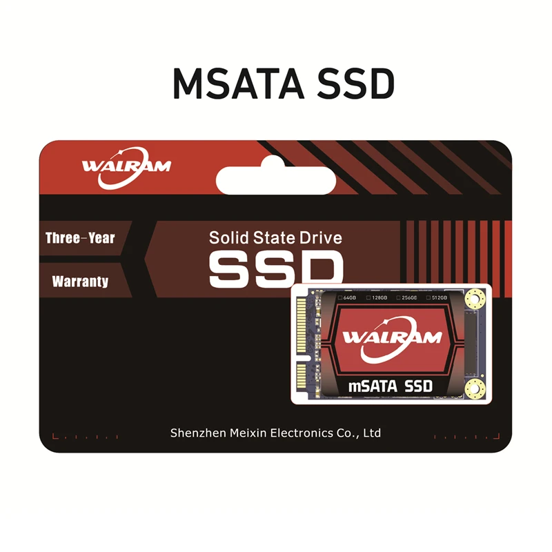 KingSpec Half Slim mSATA SSD 64g 128GB 256GB 512GB 1TB HDD SATA 3.0 For  Tablet PC HD Laptop Hard Drive Disk mSATA Half Size