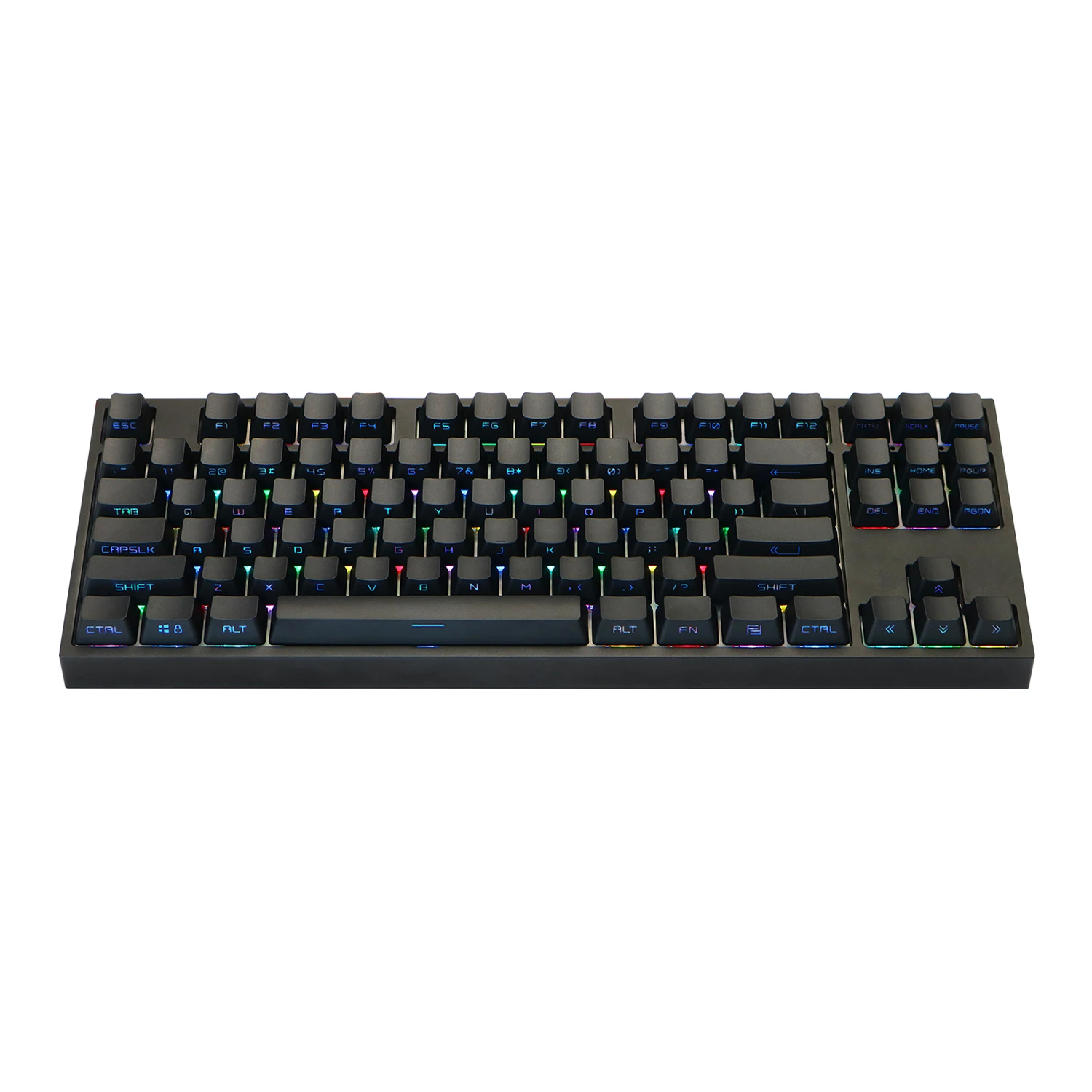 Pbt Keycaps para Teclado Mecânico Double Shot Side Print Backlight Through Perfil Oem Cor Preto e Branco mx 8.0 87 104 134 - Imagem 4