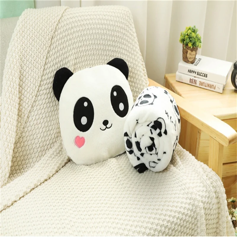 Panda Dundun Nap Pillow Blanket Lying Sleeping Pillow Car Student Two-in-one Table Cushion, Pillow and Quilt Dual-use 3