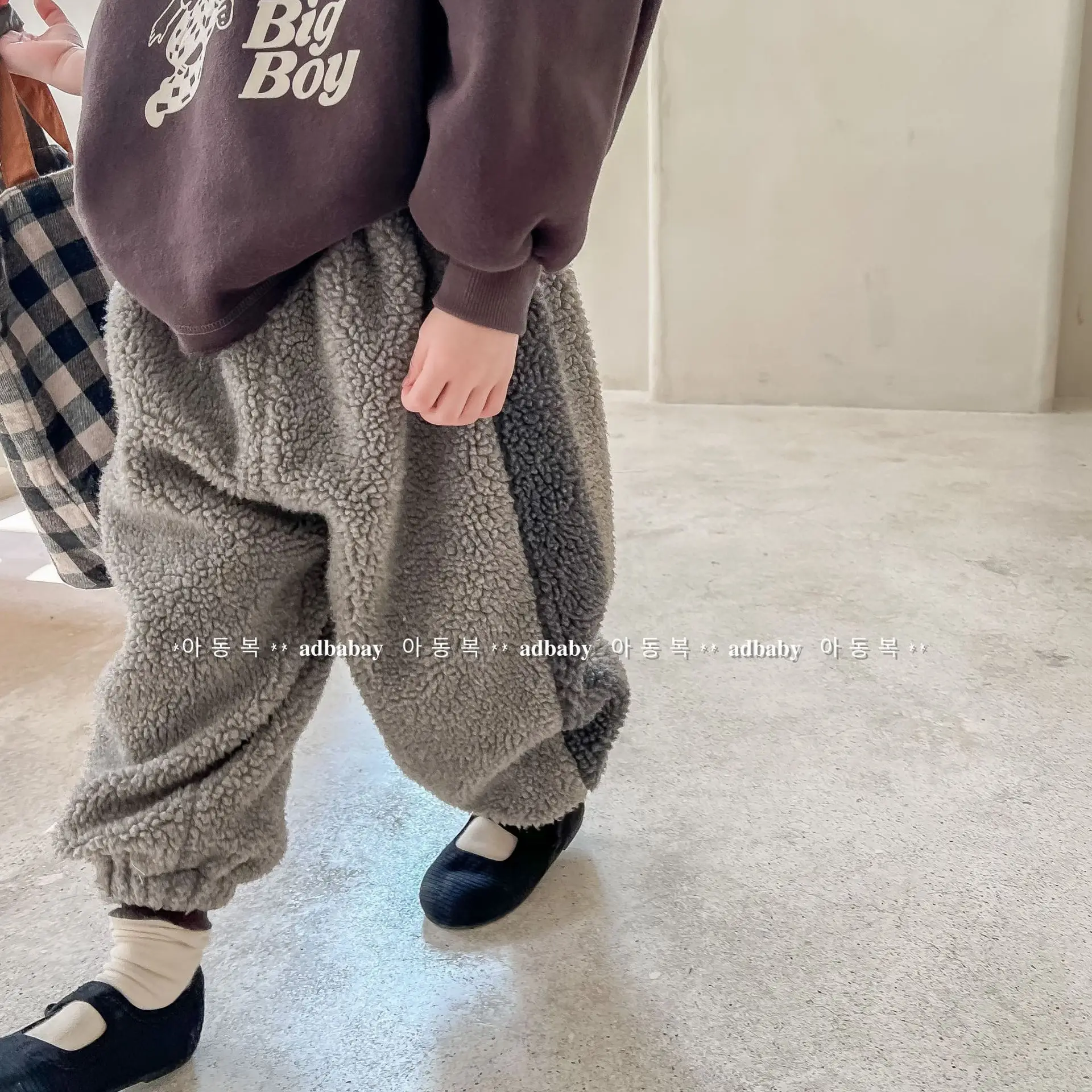 Winter New Children Warm Trousers Baby Loose Lamb Fleece Pants Toddler Girls Casual Pants Solid Baby Boys Harem