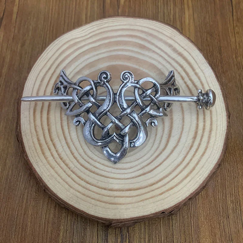 Senior Designer Retro Viking Love Haarnadel für Frauen Pan Haarnadel mit nordischer Mythologie norwegischer Stil Bundle Mode Haarnadel – Detail 9