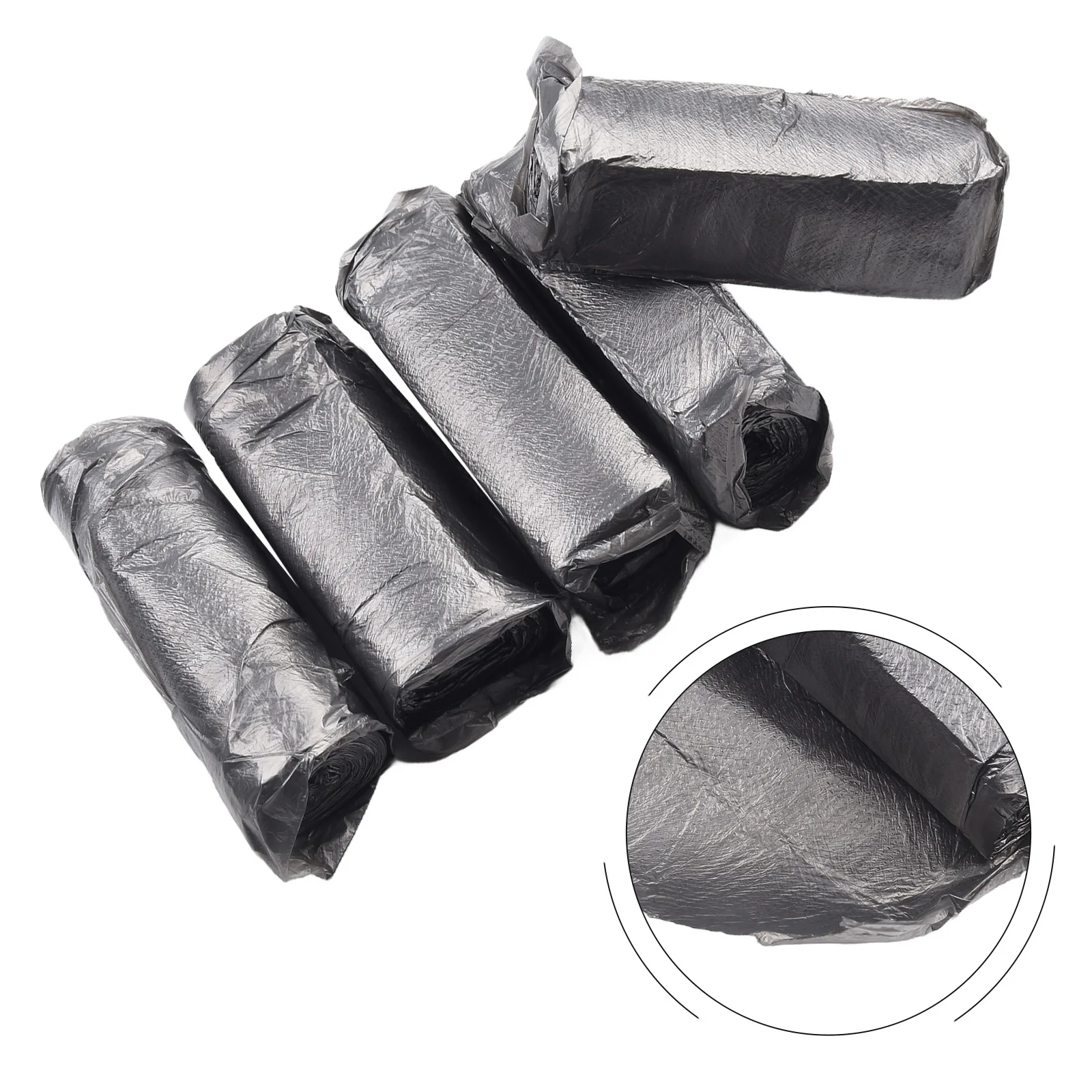 

Biodegradable Garbage Bag PE 45*45cm 5 Rolls Black/Blue/Yellow/Pink/Purple Clean Bag Composting Bag For Camping Brand New