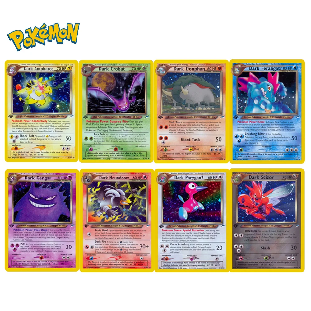 Pokemom First Edition Neo Series Flash Cards Dark Ampharos