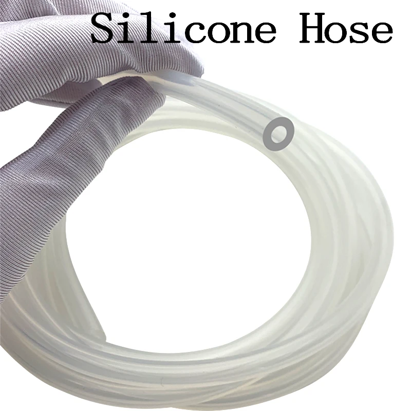 100M Transparent Flexible Silicone Tubing ID 0.5 1 1.5 2 2.5 3 3.5 4 mm Food Grade Tube Pipe Temperature Resistance Nontoxic