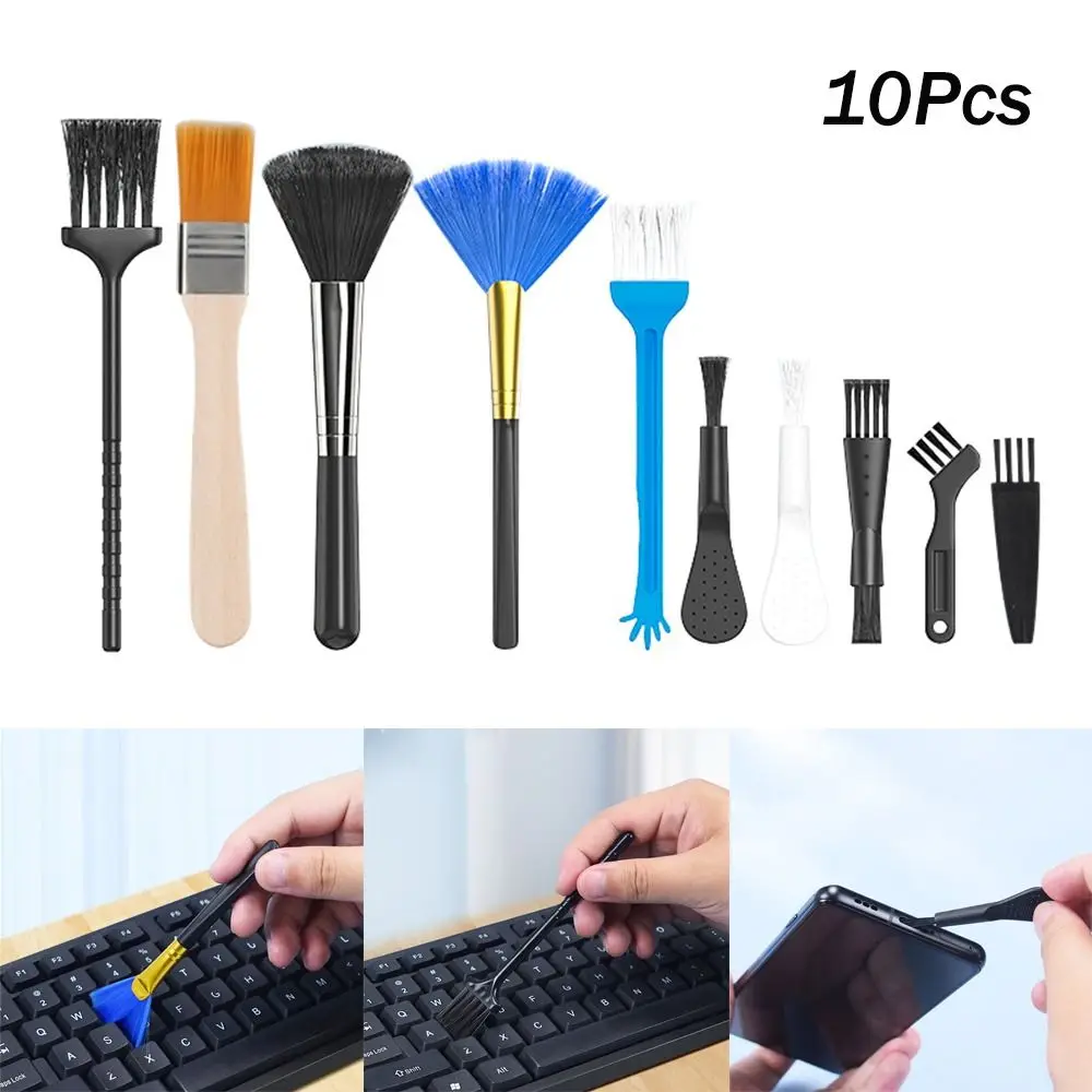 10pcs 키보드 청소 브러시 ??키트 소형 컴퓨터 먼지 브러시 클리너 노트북 U..