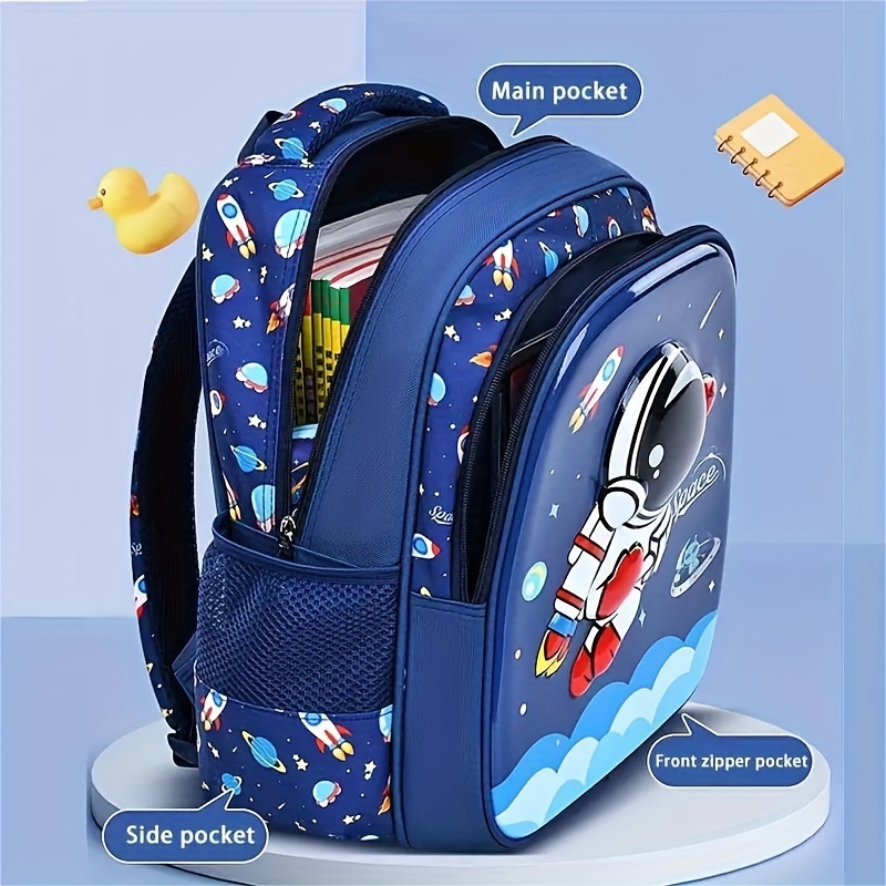 The Backpack for Elementary School Students, Astronaut Boys, New Models for Grades 1-6, Ultra Light and Large Capacity,