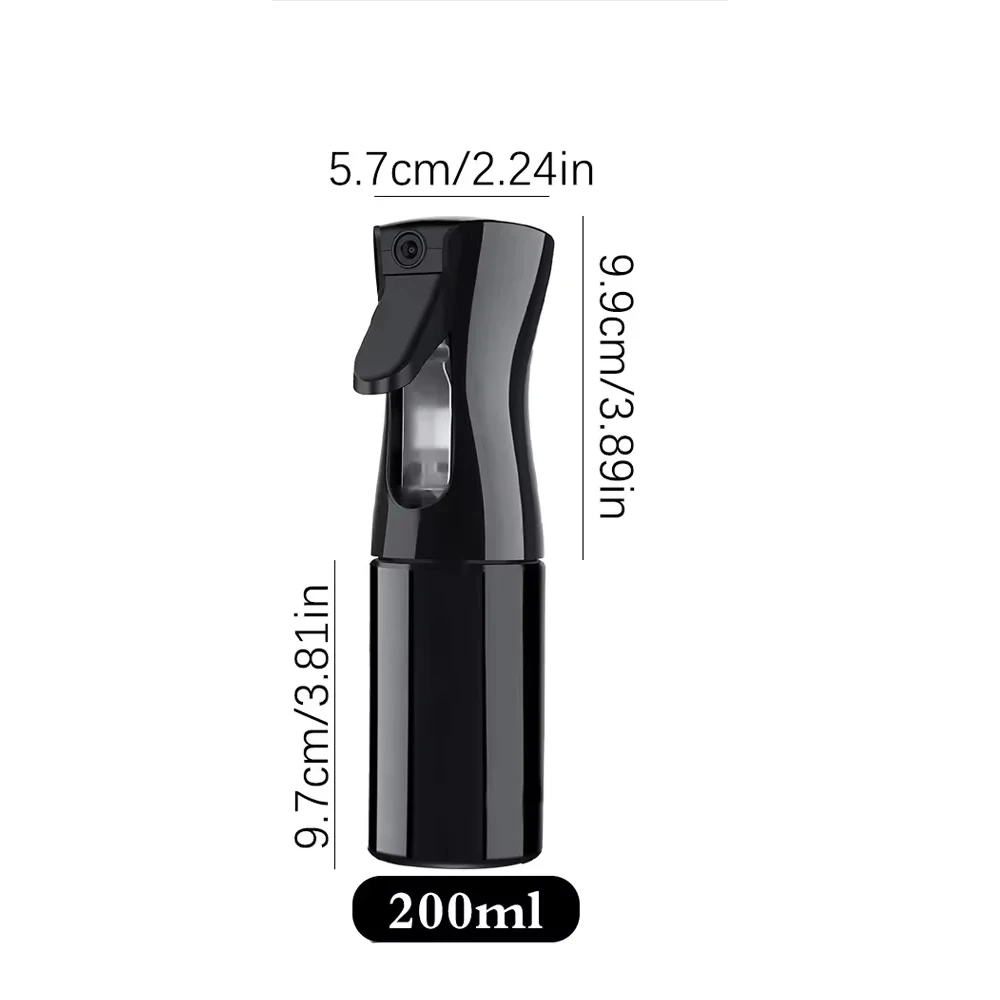 200ml Hairdressing Spray Bottle Barber High Pressure Water Can Salon Refill Bottle Beauty Atomizer Container
