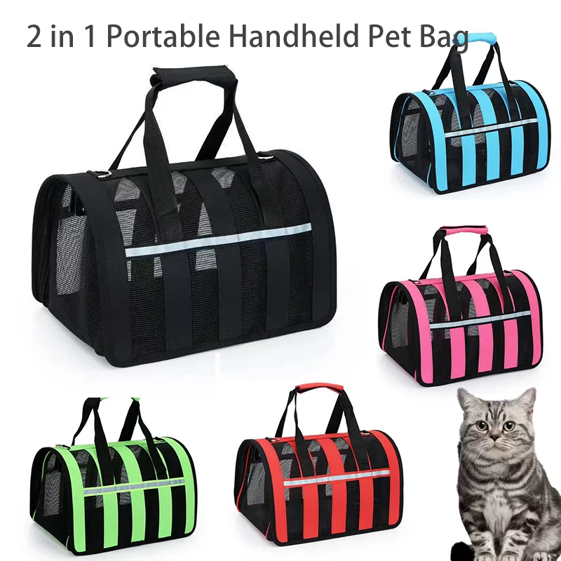 Soft Pet Carriers Portable Breathable Foldable Bag Cat Dog Carrier Bags