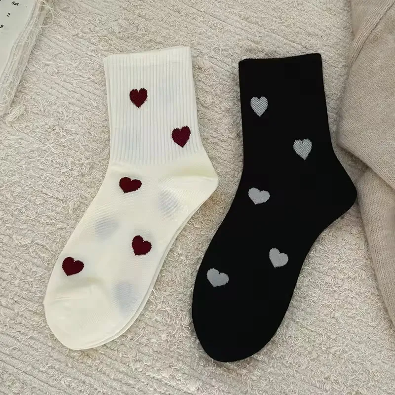 2 Pairs of Stylish Women's High Top Socks - Comfortable, Fashionable, and Breathable
