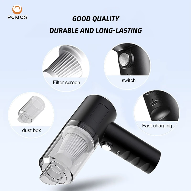 1PC Wireless Vacuum Cleaner Dual Use for Home and Car 120W High Power