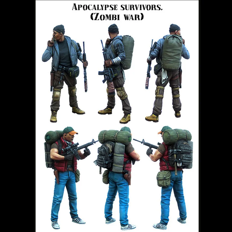1/35 литые под давлением технические строительные комплекты Apocalypse выжившая зомби война разборные и раскрашенные игрушки
