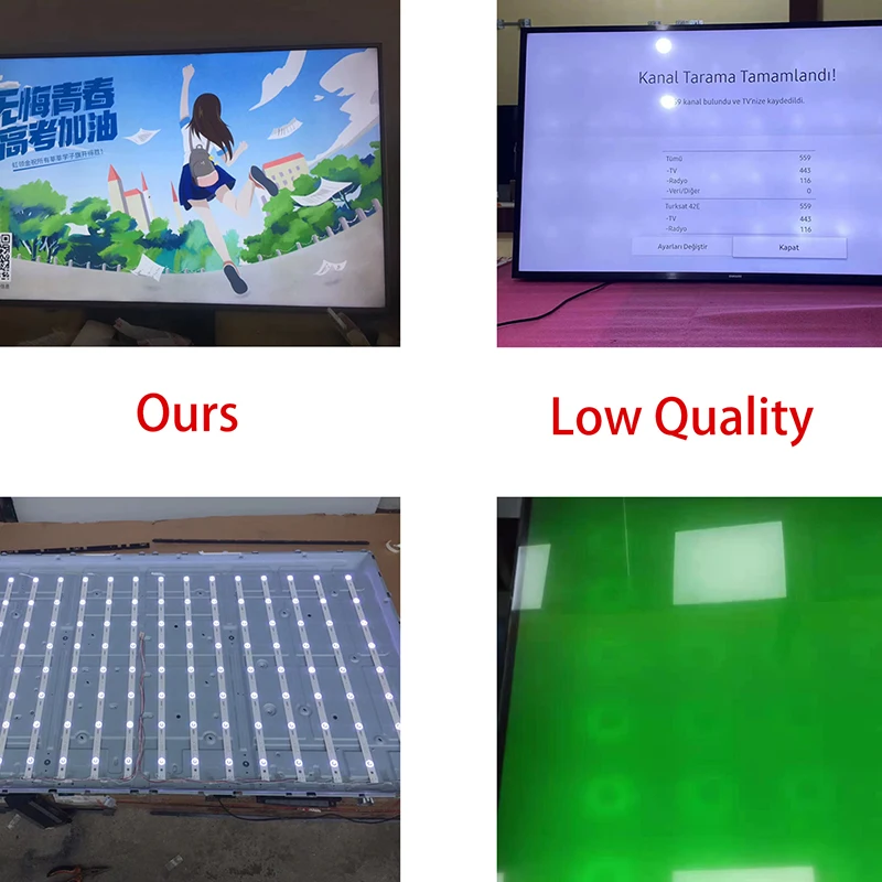 TKDMR 4 Pcs/set 55 ġ LED Ʈ Ʈ 55P65US 55P65 55S421 55S423 55S425 55U3800C 4C-LB5507-HR03J 55HR330M07B2