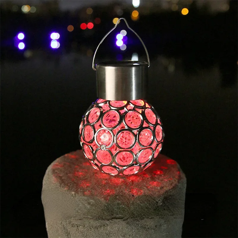

Solar Hollow Hanging Small Chandelier Outdoor Rainproof Lawn Garden Courtyard Light Control Decoration Atmosphere Chandelier