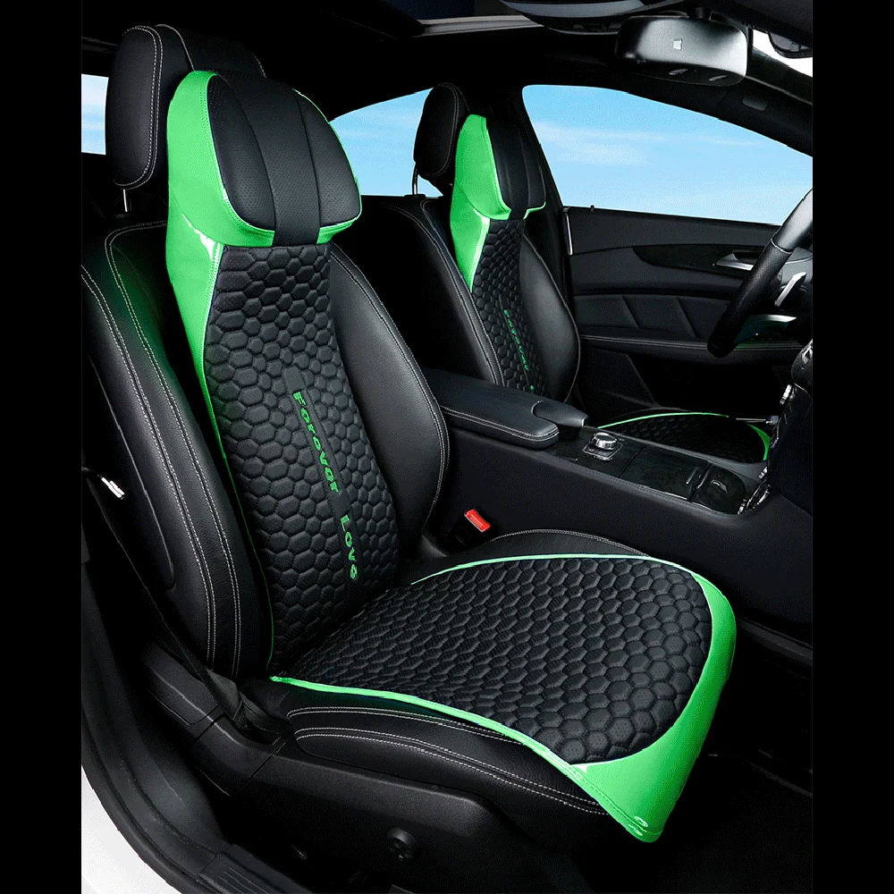 Universal Car Seat Cover Protector Pu Leather With Neck Pillow 2 In 1