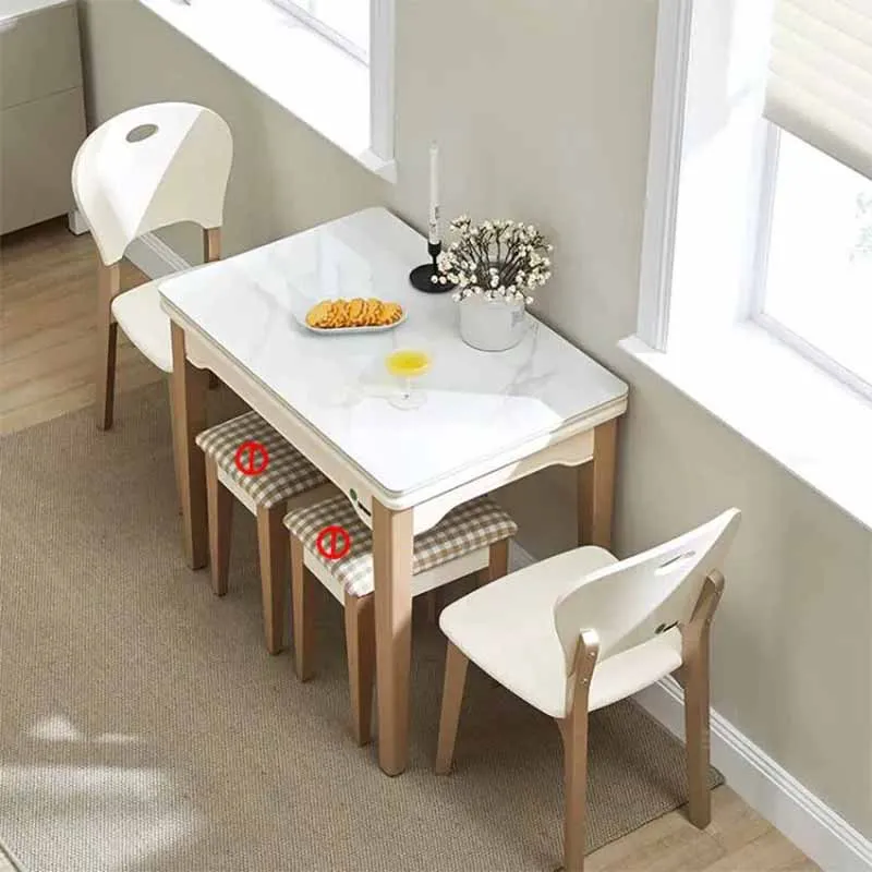 

Newclassic Extendable Dining Table Waterproof Folding Hallway Coffee Tables Office Restaurant Mesas De Jantar Kitchen Furniture