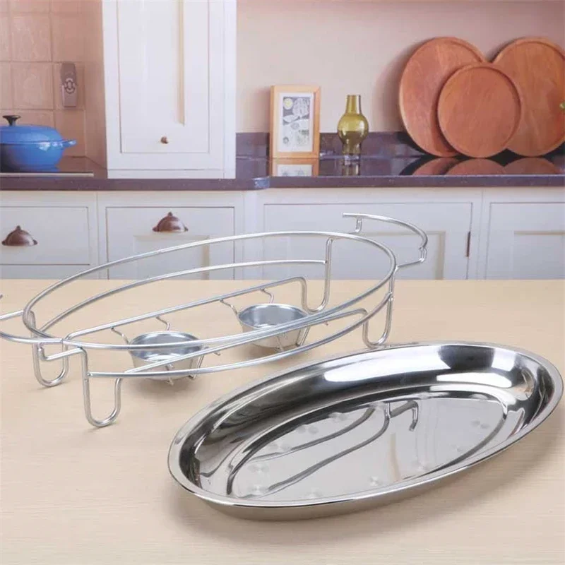 Fish grill Commercial grilled fish plate Oval baking tray Alcohol heater Egg shaped heating plate Simple fish Dinner