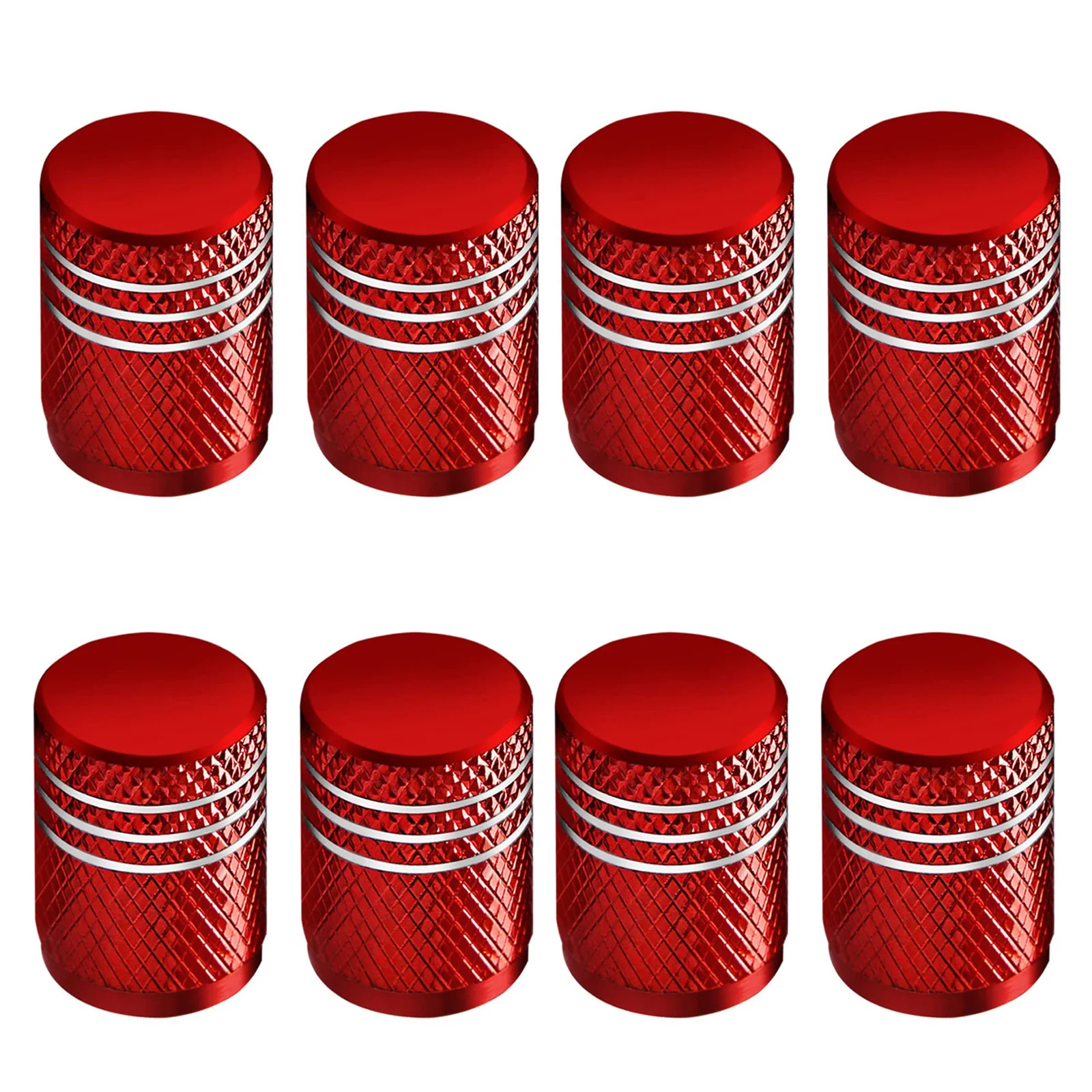 Durable Leak-Proof Metal Tire Valve Caps - Pack of 4, Corrosion Resistant with Plastic Liner