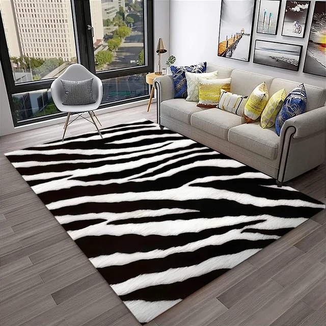 Zebra Rug French Country