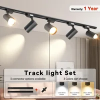 Set Led Track Light Fixture COB Ceiling Track Lamp 12/20/30/40W Rail Spotlight System For Kitchen Shop Store Home Lighting 220V 1