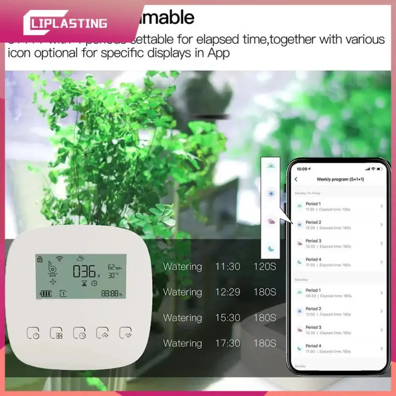 

Home Sprinkler Timer Wireless Network Control Automatic Droplet Double Pump Watering Graffiti Wifi Household Products Smart Home