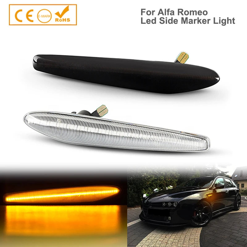 

For Alfa Romeo 159 Sportwagon Boera Spider 939 LED Sequential Lamps Dynamic Blinker Indicator Side Marker Turn Signal Lights