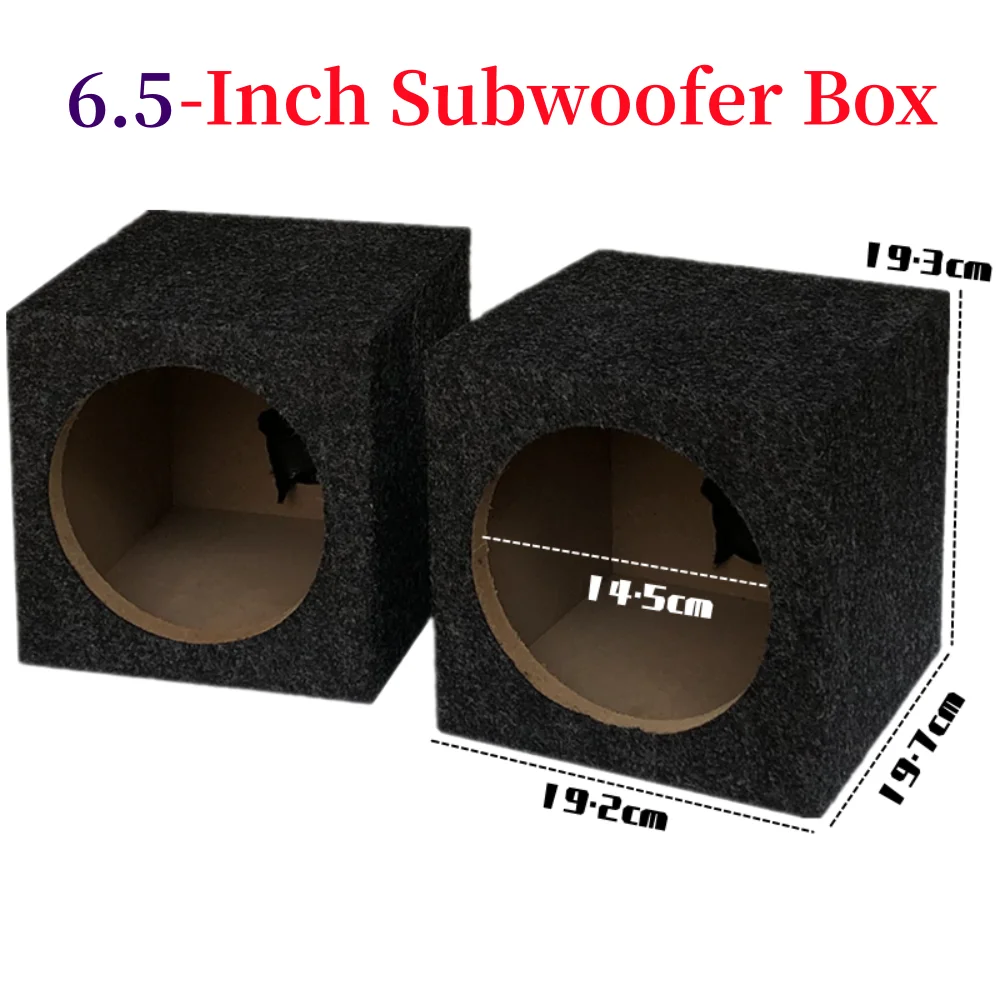 2PCS Vehicle Audio Modification Passive Speaker Housing Car Mounted Subwoofer Box Binding Post Exhaust Hole