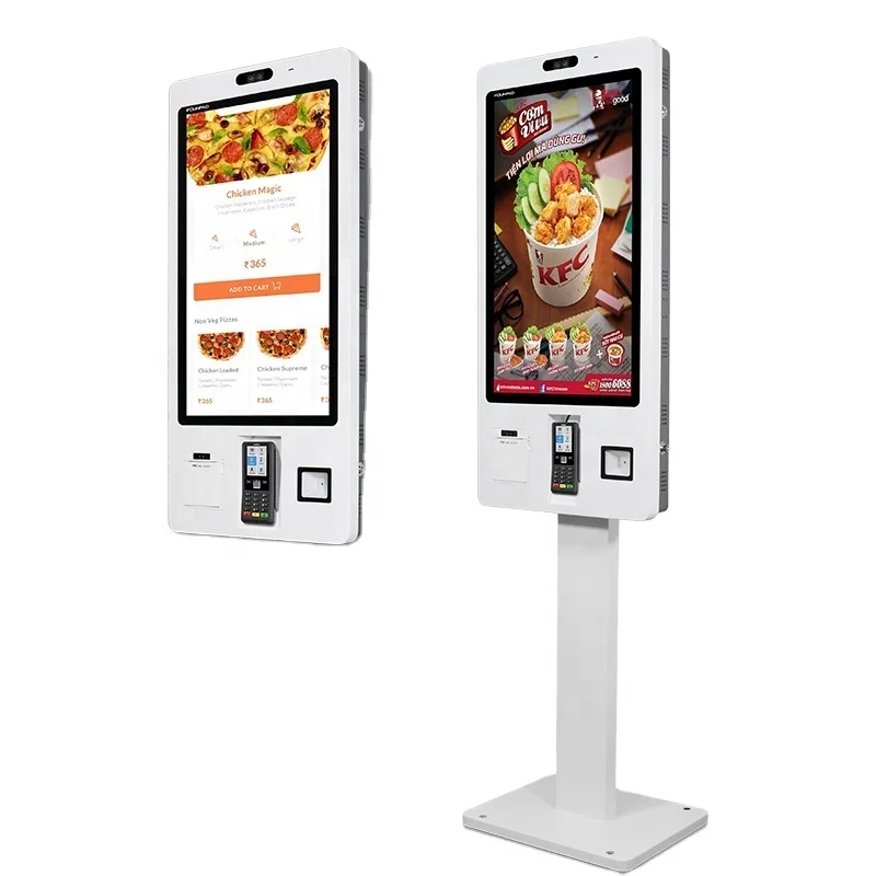 

Self Ordering Payment Kiosk Touch Checkout Service Terminal Restaurant Fast Food Ordering Machine Self Order Kiosk