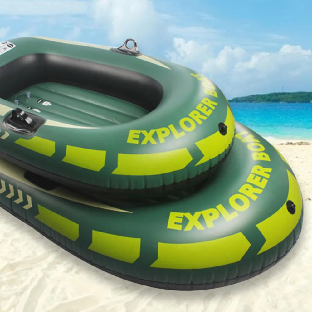 2 Person PVC Inflatable Kayak Canoe Rowing Air Boat Fishing Drifting Diving Inflatable Boat Suitable for Two People